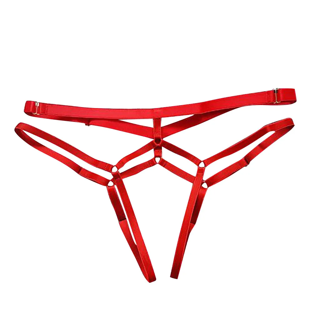 Sexy Lingerie Women's Panties Underwear G-String Elastic Bandage Crotchless Thongs Erotic Plus Size Briefs | Тематическая