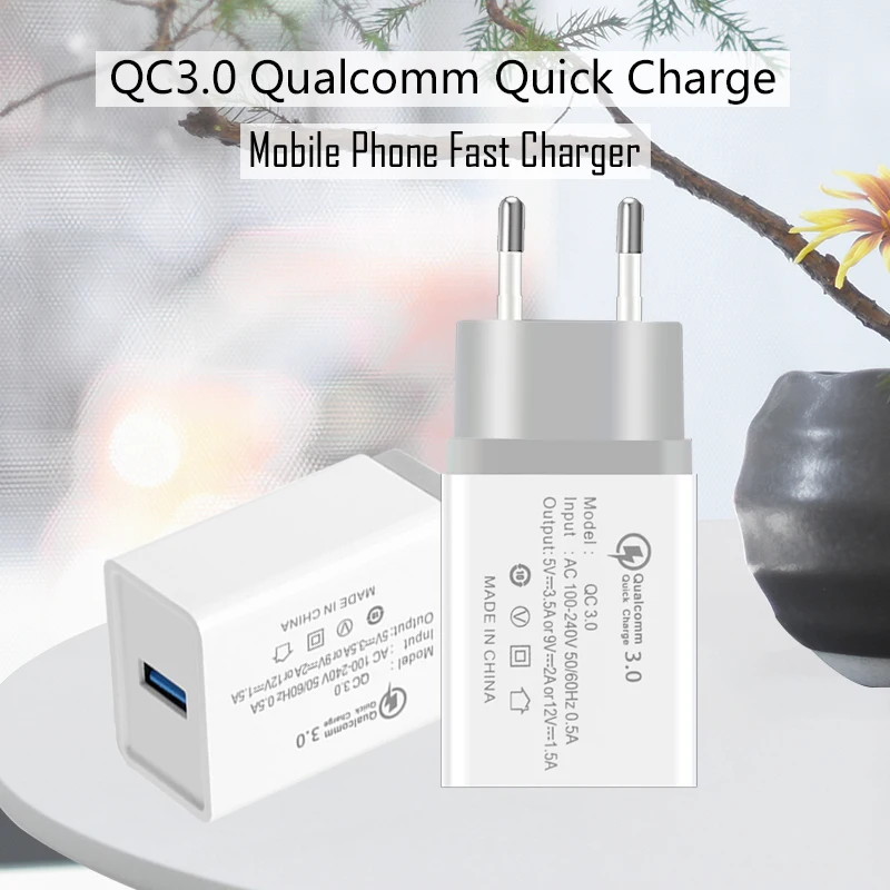 Универсальный мобильный телефон быстрое зарядное устройство QC3.0 QC2.0 Быстрая