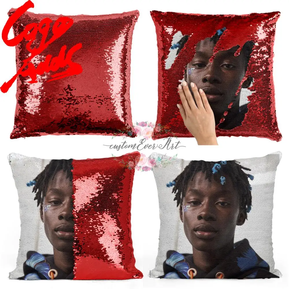

Abdulaye Niang sequin pillow | sequin Pillowcase | Two color pillow | gift for her | gift for him | pillow | magic pillow