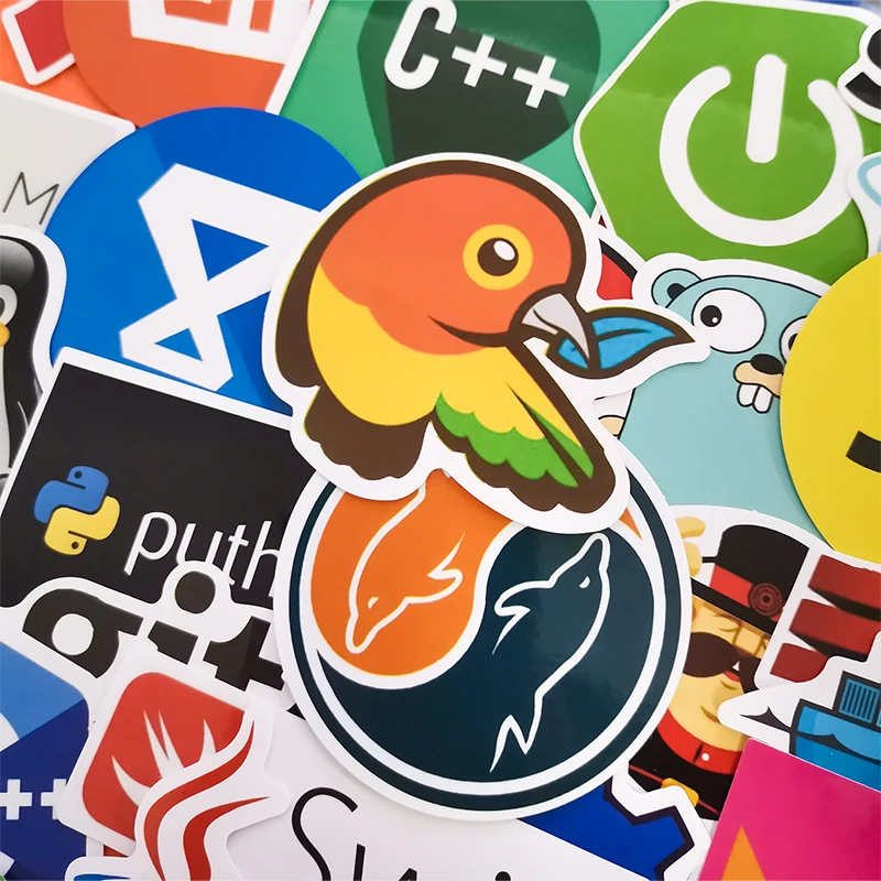 50 шт. интернет Java стикер Geek программатор Php Docker Html Bitcoin Cloud C + язык программирования