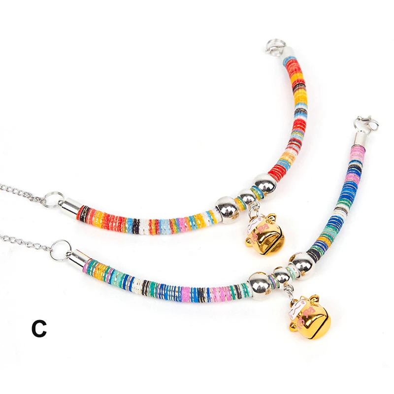 Творческий Тканый Ожерелье с котенком регулируемый собачий ошейник для домашних