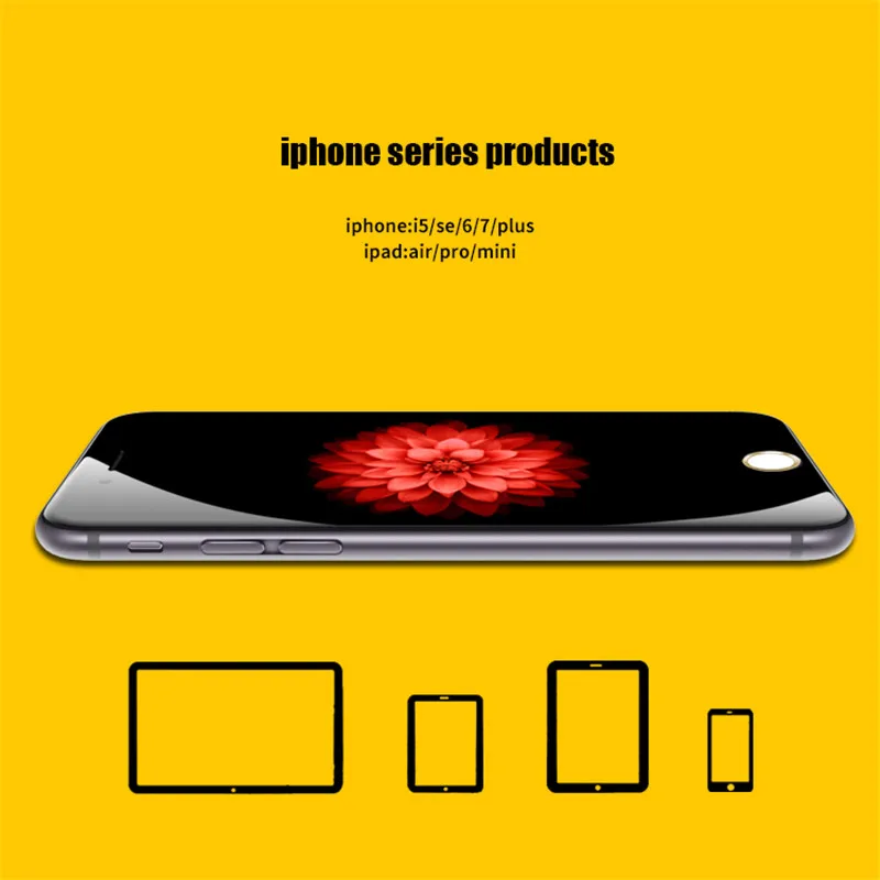 Милый мультфильм Touch ID Home кнопка наклейка для iPhone 5 5S SE 6 6S 6 Plus 7 8 Plus Ipad air 2 Идентификация отпечатков пальцев стикер