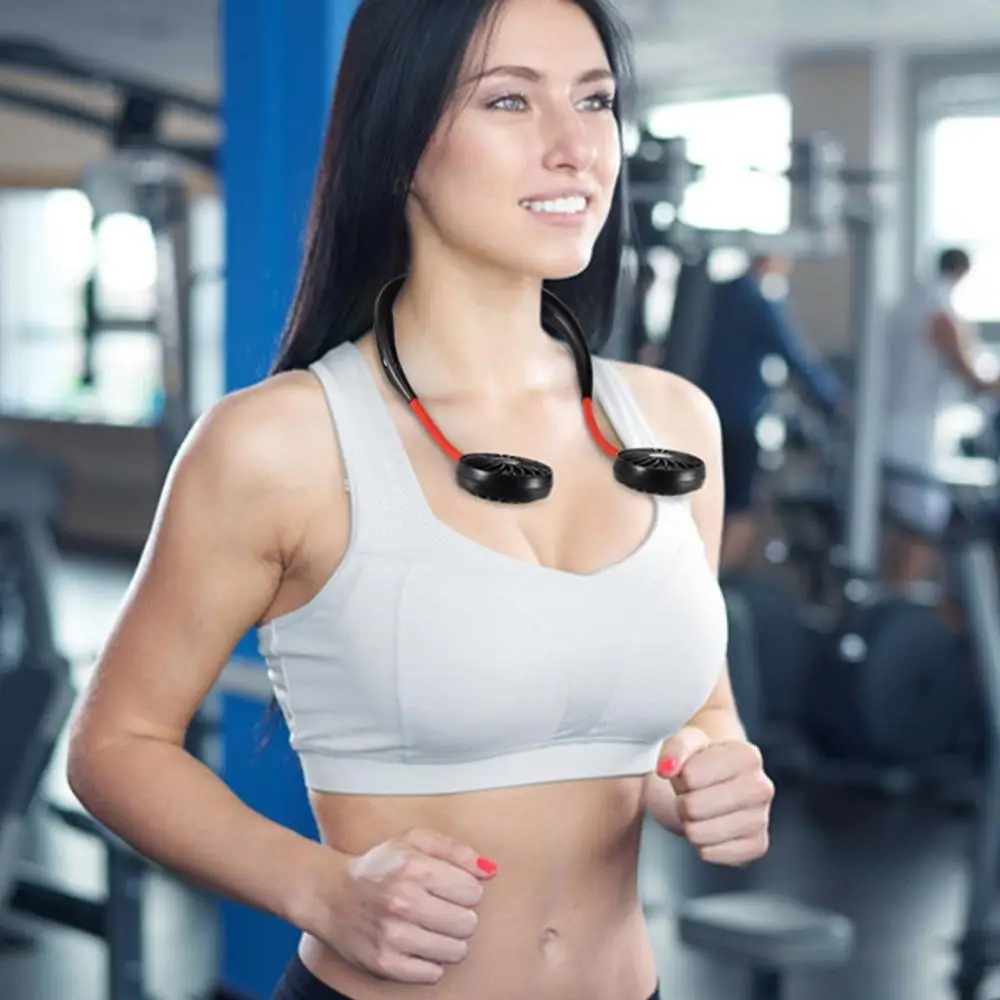 Портативный вентилятор для шеи беспроводной USB мини спорта ленивый дропшиппинг