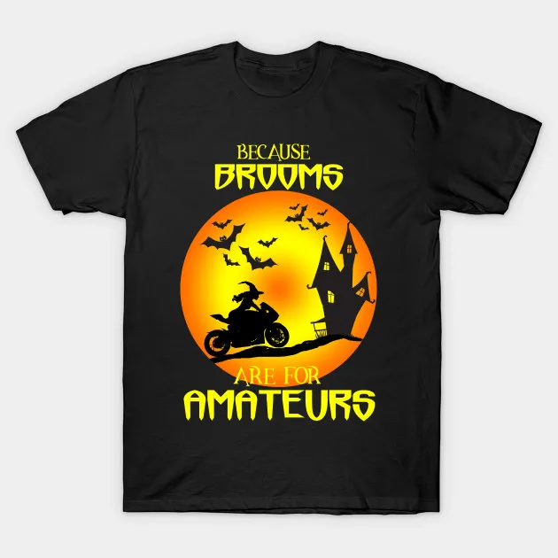 Мужская футболка спортивный велосипед gixxer забавная на Хэллоуин метлы для