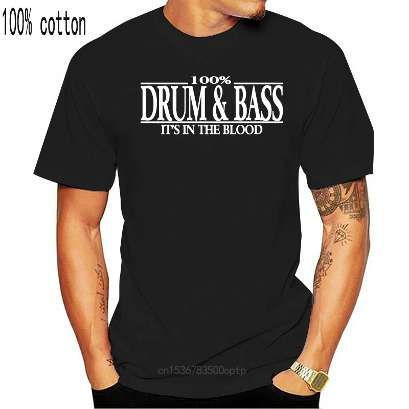 

New Drum and Bass T-Shirt 100% Music Rave Cool Party Homage Gift Club DJ Jungle