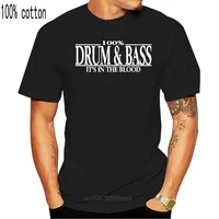new drum and bass t shirt 100 music rave cool party homage gift club dj jungle