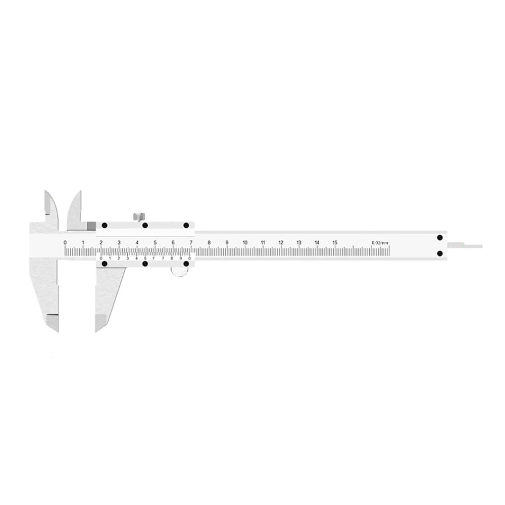 

Штангенциркуль металлический, 6 дюймов, 0-150 мм, 0,02 мм