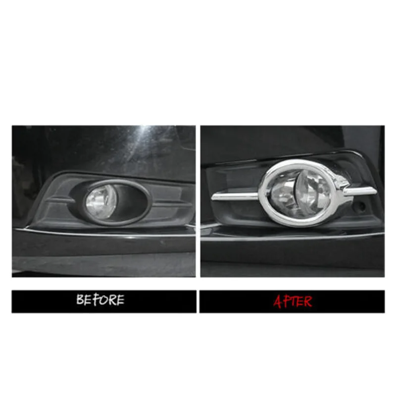 2 шт. хромированный передний противотуманный Светильник Крышка лампы Накладка