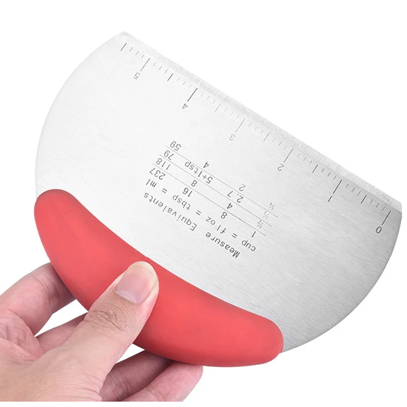 Режущее лезвие Кухня приспособления для резки полукруг со шкалой выпечки Мука