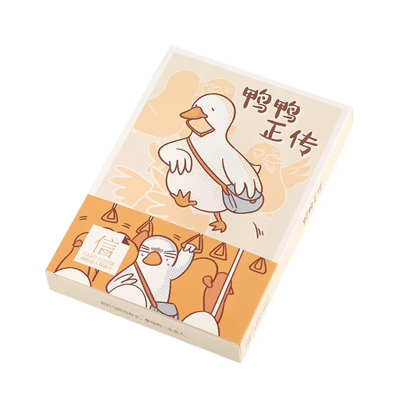 

30 Sheets/Set Kawaii Cartoon Duck Postcard Greeting Card Birthday Gift Card Message Card
