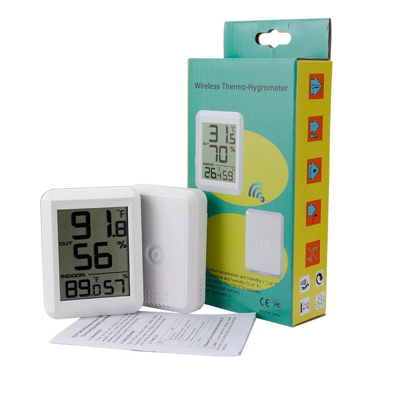 

FT0423 Digital LCD Wireless Thermometer Hygrometer Transmitter Sesnor Home Temperature Humidity Monitor Meter Weather Station