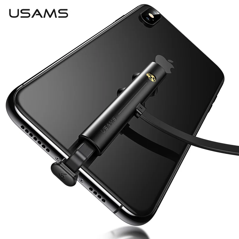 USAMS USB кабель для iPhone X 8 7 6 Micro type C игровой Кабель провод присоски Xiami 9 samsung S9