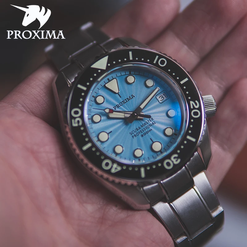 

Proxima Luxury Men's Automatic Mechanical Watch 300M Waterproof Sapphire Crystal SBDX001 Watch C3 Luminous NH35A Diver Watch