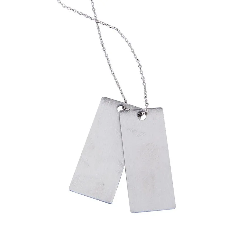 Плоские прямоугольные подвески из нержавеющей стали 304 50 шт./лот пустые