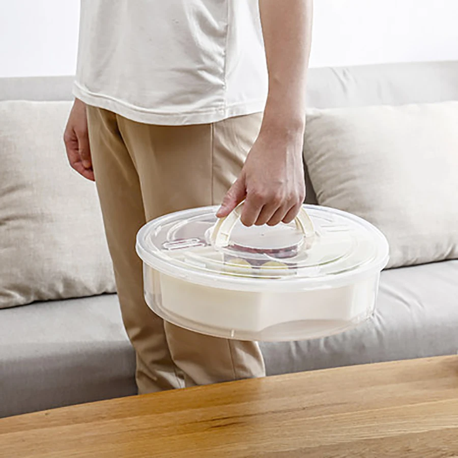 Поднос для столовых приборов двухслойный креативный кухонный набор в виде чаши с