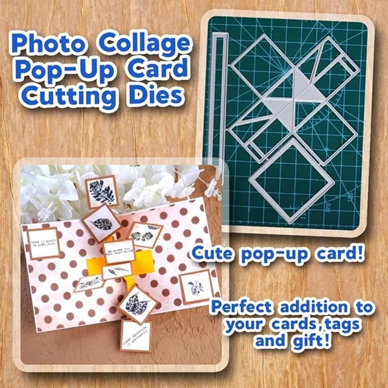 

1 Pcs Metal Cutting Dies Stencil Scrapbooking Cards Making Paper Embossing Craft DIY Scrapbooking Gift Card Making Template