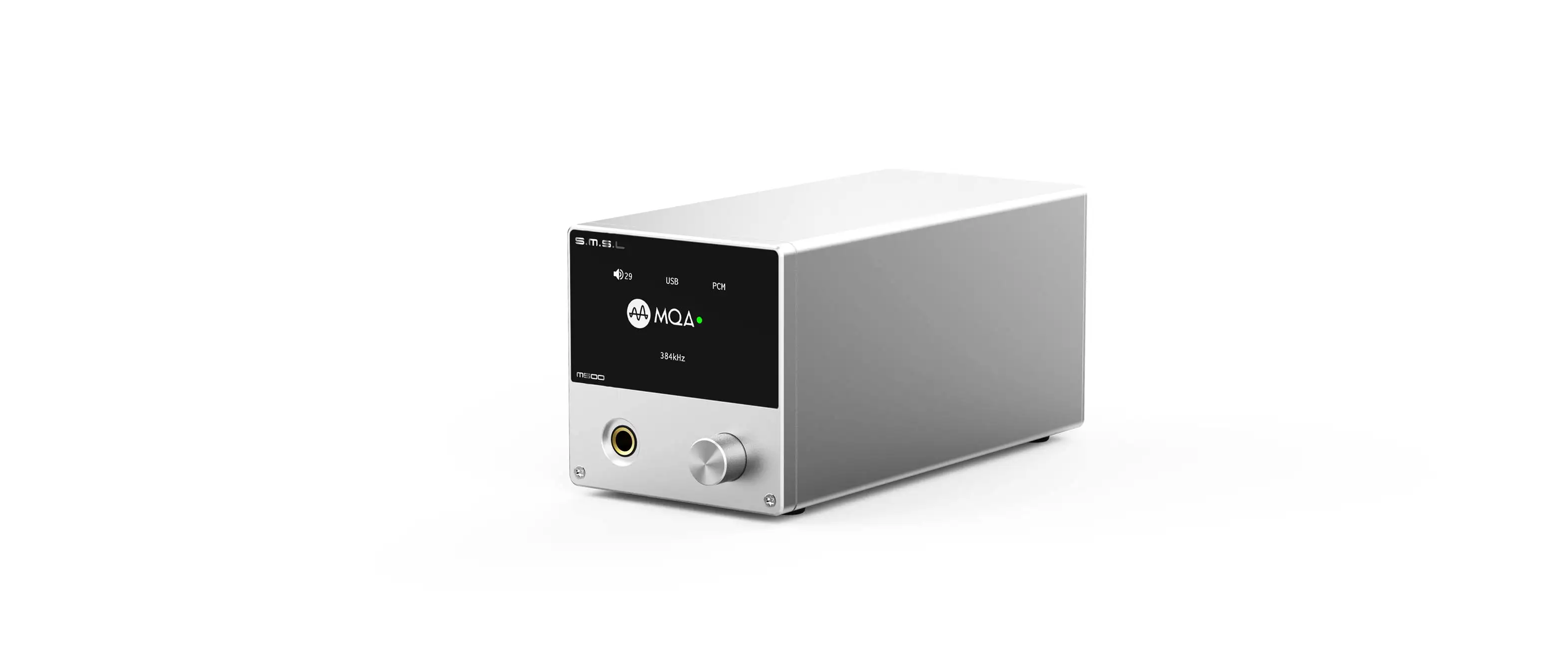 SMSL M500 MQA ES9038PRO HI-RES аудио USB DAC XMOS XU216 родные DSD DSD512 поддерживает DoP USB Оптический/коаксиальный с пультом дистанционного управления - Цвет: Серебристый