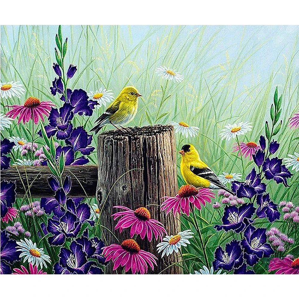 Full Square/round Diamond 5D DIY Diamond Painting Flower bird Embroidery Cross Stitch Rhinestone Mosaic Home Decor