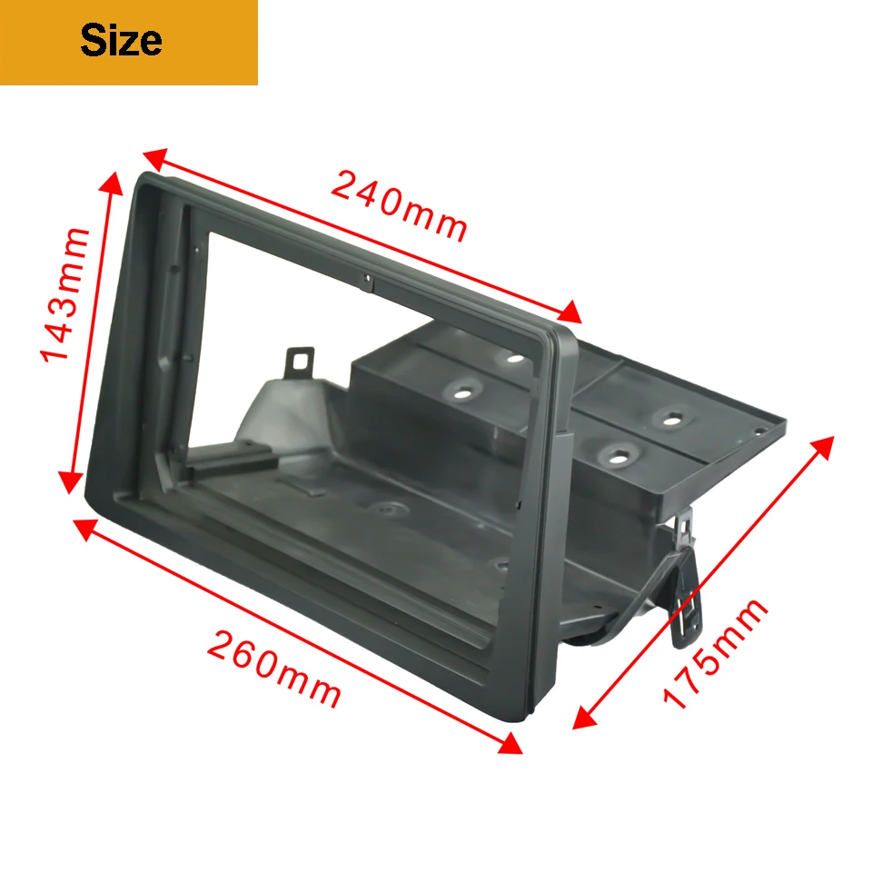 Адаптер крепления аудиосистемы 2Din Car DVD Frame Dash Trim Kits Facia Panel 9 дюймов для Opel Vauxhall Mokka 2012-2016 с двойным радиоприемником.