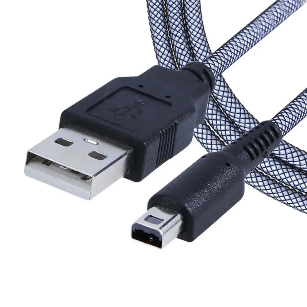 

2 in 1 Charging Cable 1.5m 24K Sync Data Charger Charging Cable Cord USB Data Cable for Nintendo NDSI NEW 3DSXL 2DSLL 3DS Hot