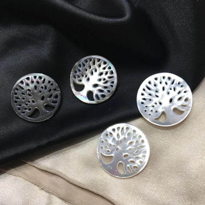 Круглые жемчужины из 100% натурального жемчуга в стиле дерева 30 мм 4 шт. | Украшения