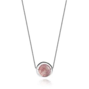 

Simple Small Fresh Strawberry Crystal Neck Chain Mori Multilayer Crystal Necklace Ball Transfer Chain Jewelry K9L-1076X