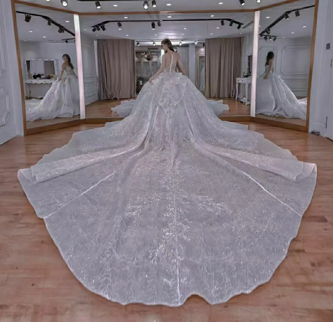 

Africa Crystal White Wedding Dress Sweetheart Bling Beaded Lace Up Tulle Ball Gown Bride Dresses Princess Wedding Gowns