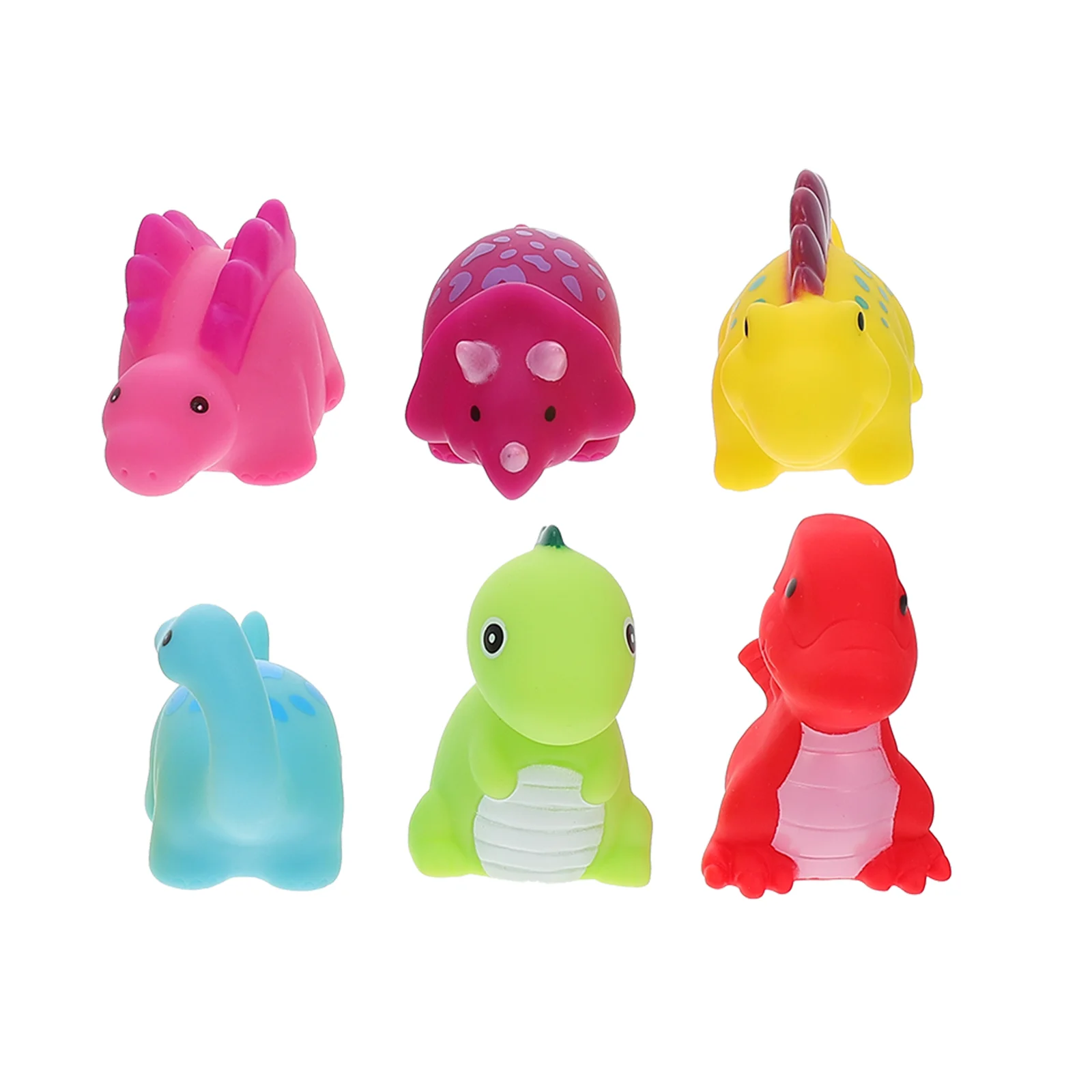 

6Pcs Lovely Cartoon Dinosaurs Bath Toys Creative Kids Luminous Bathing Toys