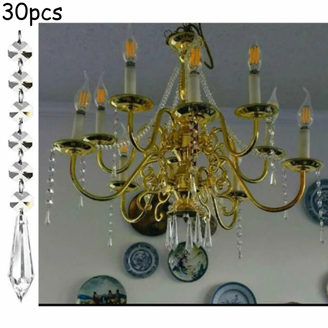 

30pcs Crystal bead curtain Wedding Crystal Ornaments Acrylic Chandelier
