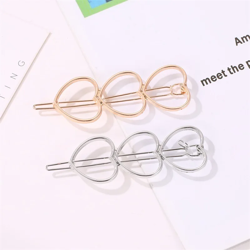 Женская металлическая заколка для волос элегантная пряжка в Корейском стиле