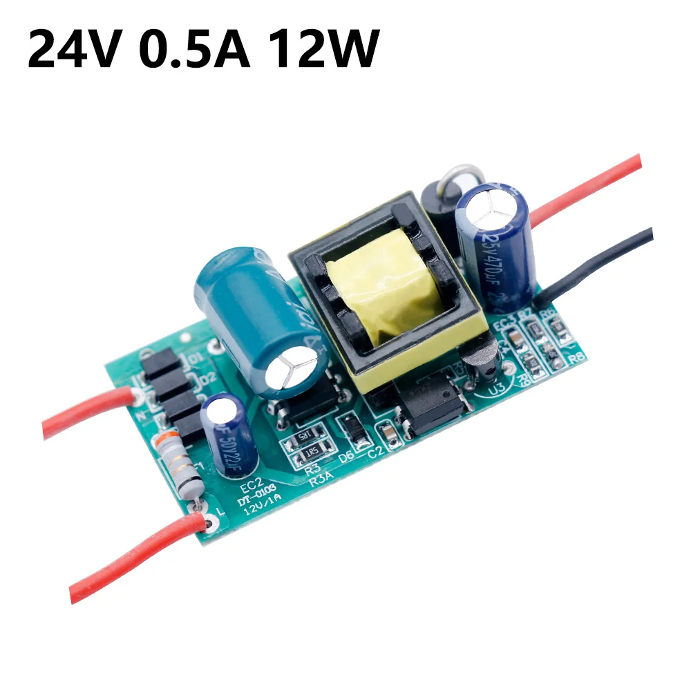 Светодиодный драйвер 220V постоянного тока до DC12V 1A светильник 24V 6 Вт 12 Вт 24 Вт 36 Вт 60 Вт 24В 1A 1.5A светодиодный Питание 12 V светильник трансформаторы 12 Вольт светодиодный