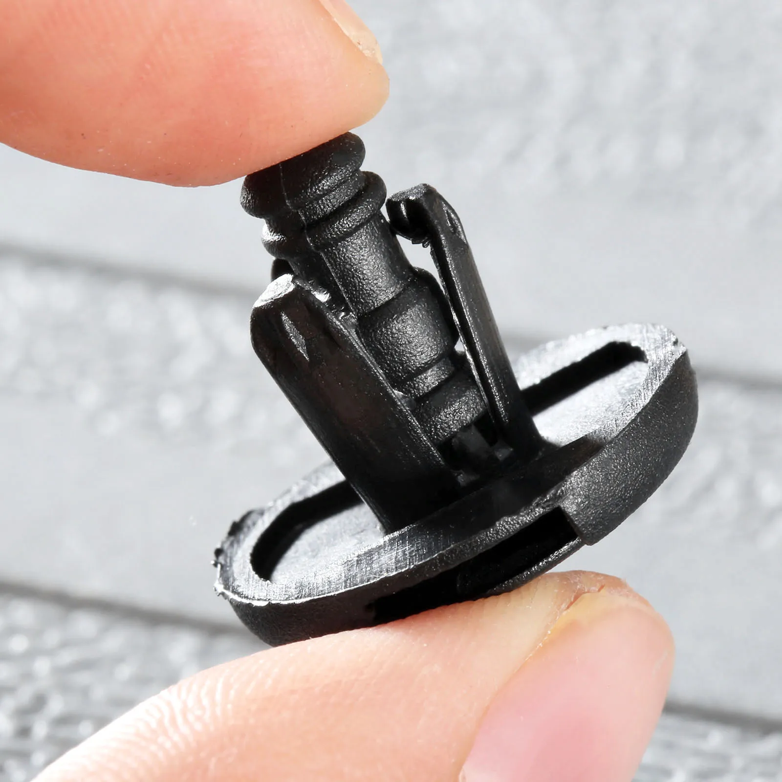 50 шт. зажимы для автомобиля 7 мм пластиковые заклепки фиксаторы черные