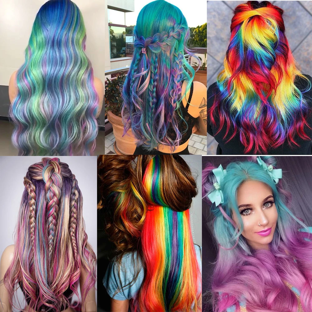 Прямые накладные волосы с эффектом омбре 36 цветов | Шиньоны и парики