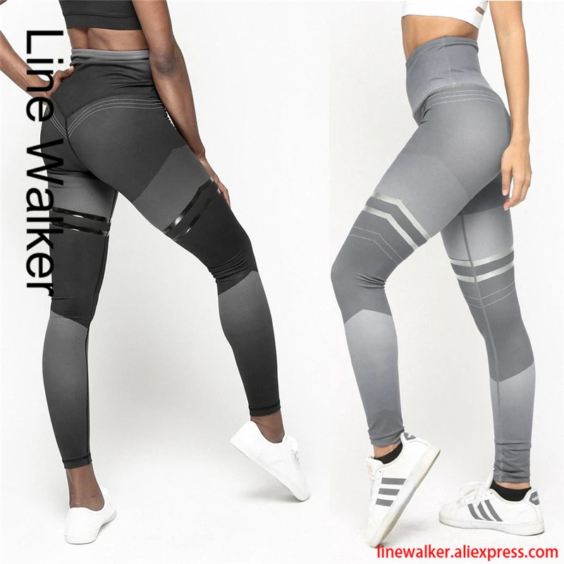 Женские эластичные спортивные Леггинсы для фитнеса и йоги дышащие колготки
