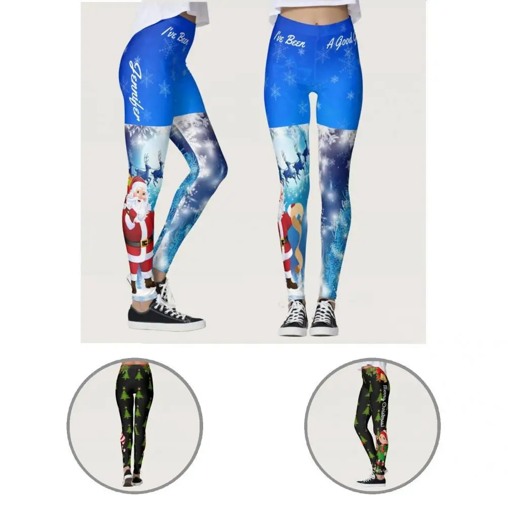 

Рождественские спортивные брюки, облегающие осенние спортивные брюки до щиколотки, облегающие Потрясающие осенние спортивные брюки без вы...