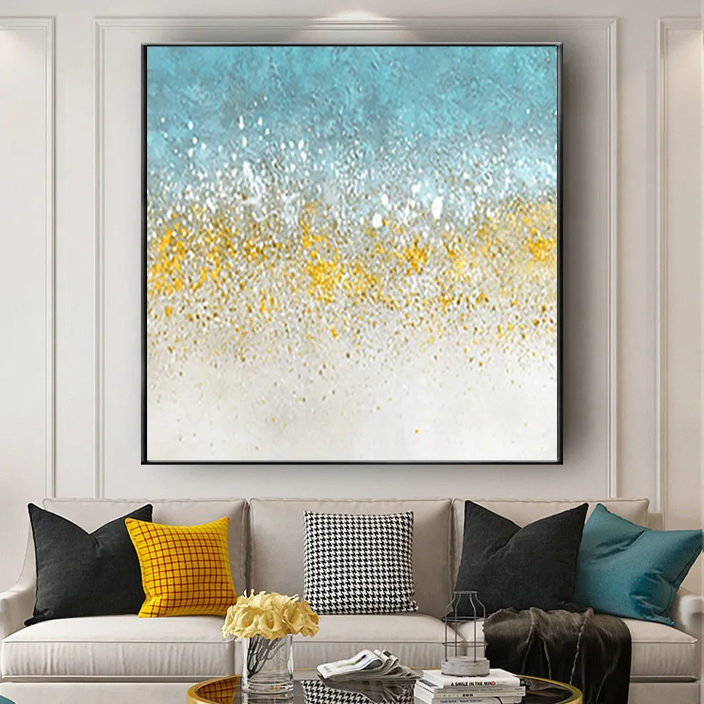 

100% Handmade Abstract oil Painting On Canvas Art Wall Painting Large Wall Art Modern Gold Minimalist Art Home living room Decor