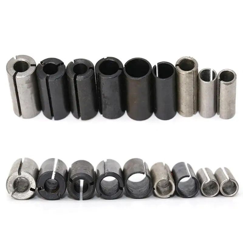 

9PCS High Precision Adapter Collet Milling Cutter Conversion Chuck CNC Router Bit Tool Adapters Holder For Woodworking