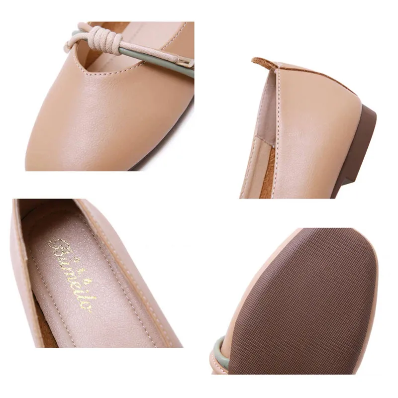 

Slip On Soft Bottom Loafers Slip On Shoes Women Elegant New Square Leather Shoes Lady Fashion Party Flats 2020 Spring Summer