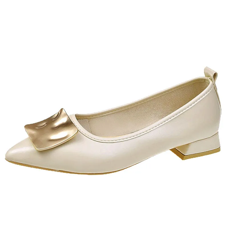 

Gold Lace Up Heels Summer Women's Shoes Round Toe 2021 Navy Blue Pumps Sweet Shallow Mouth Chunky Sandals Footwear Pointed Wedge