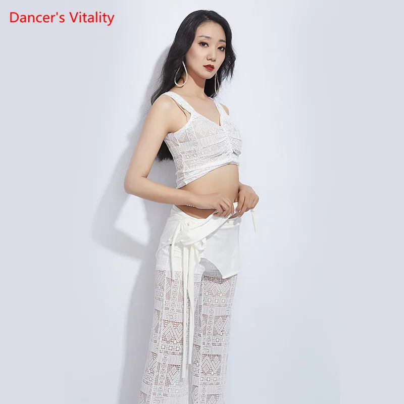 Летний кружевной комплект одежды для танца живота новая рубашка на подтяжках