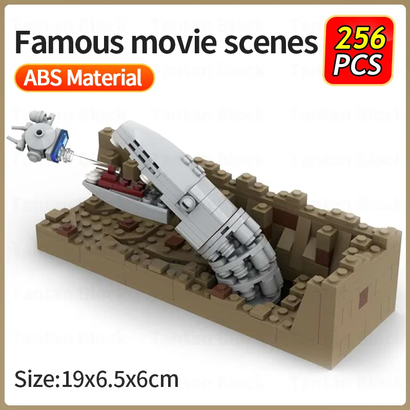 

MOC Star Movie Series Famous Scene Collection Escape The Space Slug EpisodeV Building Blocks Model Kids DIY Bricks Toy Xmas Gift