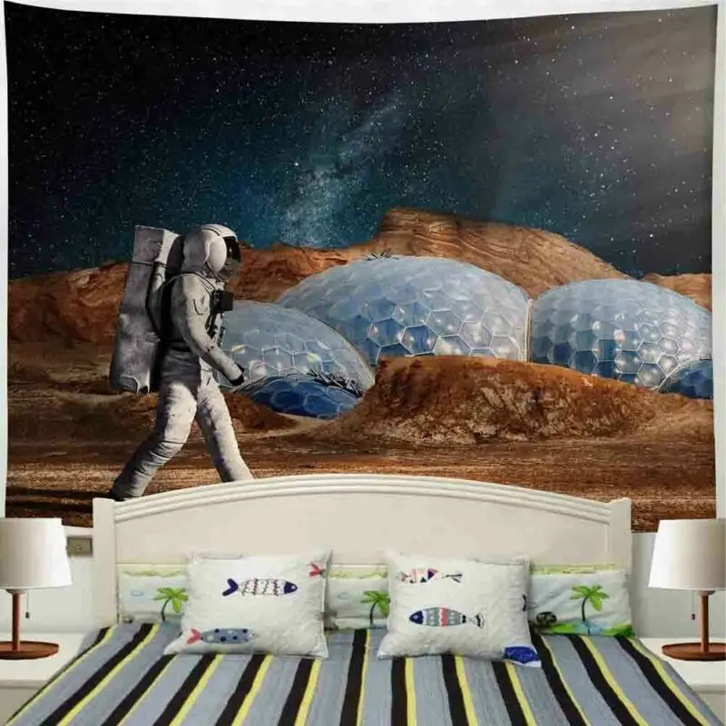 Гобелен Cosmic Train настенный многофункциональный пляжный гобелен в современном
