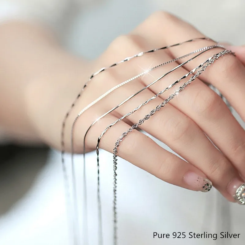 В классическом стиле Основная цепи ожерелье ювелирные изделия для кулон 5 Стиль 45