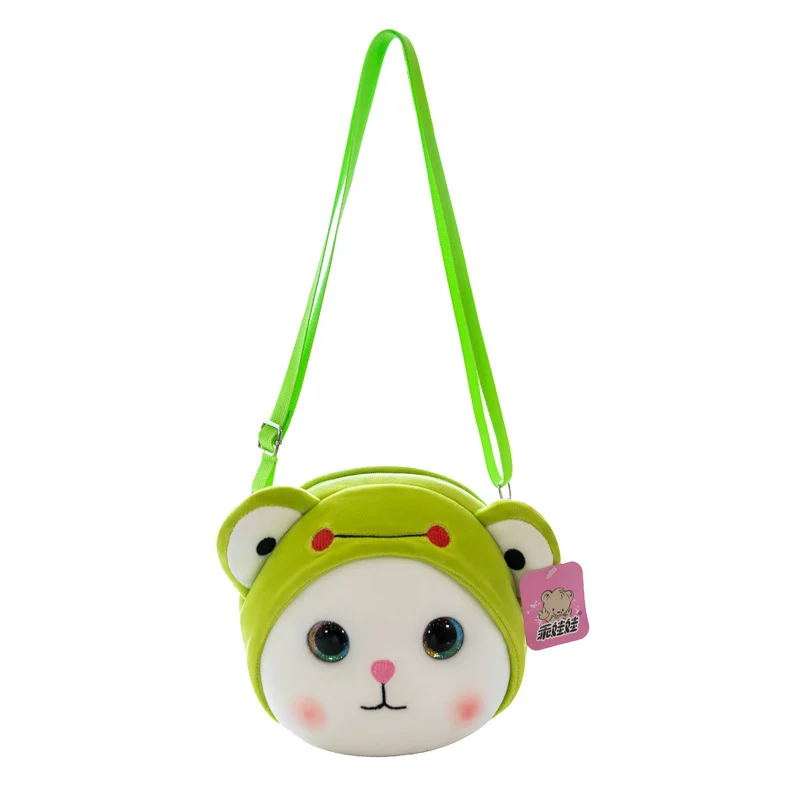 

Молодежная Милая креативная новая плюшевая модная маленькая сумка женский мобильный телефон с мультипликационным принтом через одно плеч...