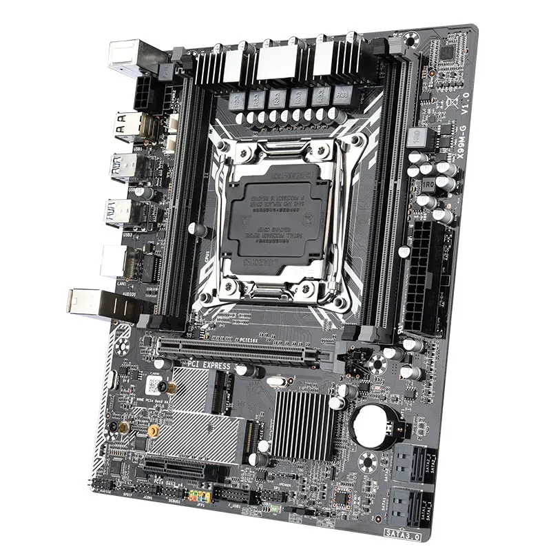 X99 материнская плата в комплекте Φ E5 2670 V3 процессор 2 шт. 8 ГБ = 16 Гб ECC память с 256 M.2 SSD