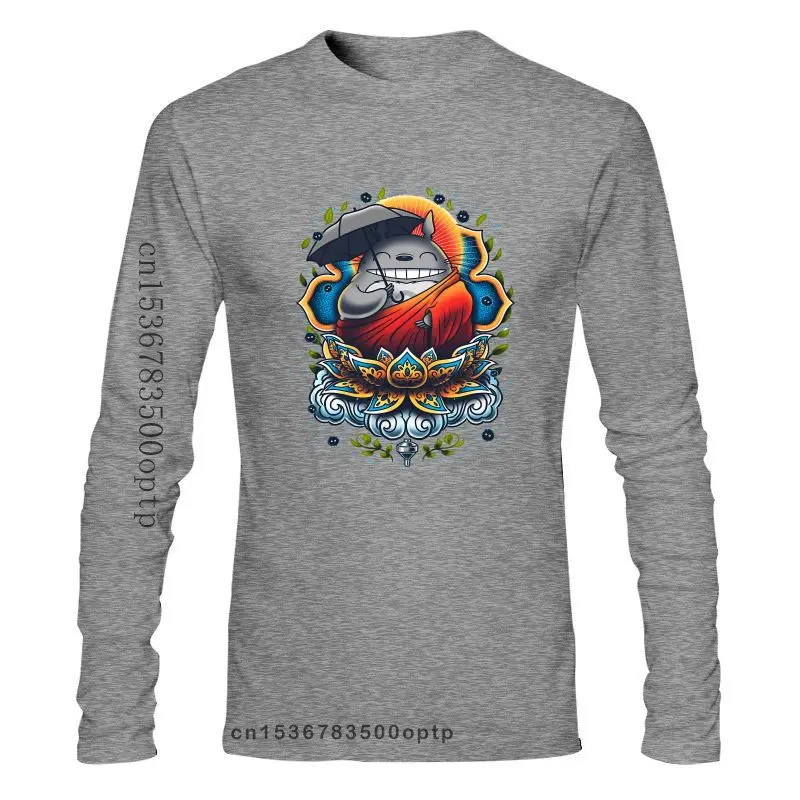 

Новые Потрясающие футболки с просвещенным соседом Тоторо, мужские футболки из чистого хлопка с круглым вырезом, футболки с коротким рукаво...