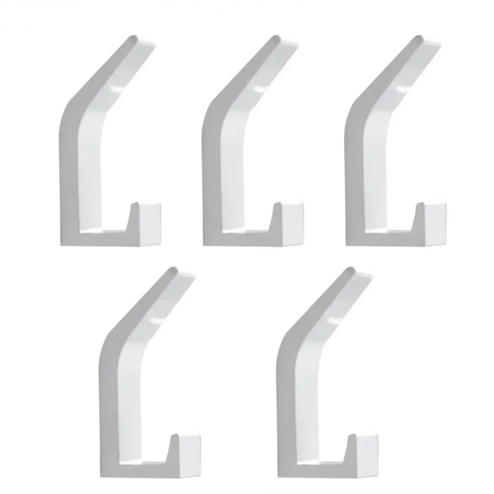 

5Pcs Hanger Strong Load Bearing Fixed Hook Wall Wardrobe Clothes Bag Support