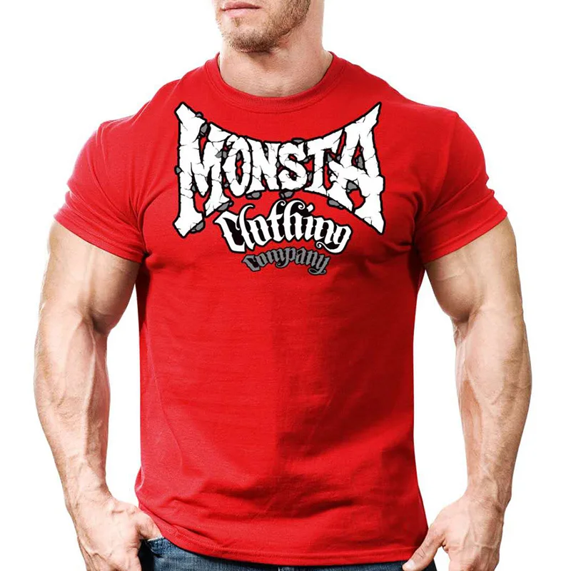 Новинка Хлопковая мужская футболка для спортзала быстросохнущая бега