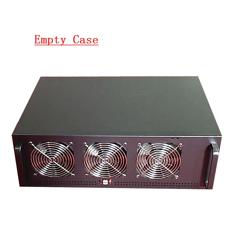 Air case PC чехол для сервера USB Miner Rack ETH/ETC/ZEC/Monero XMR горная установка GPU рамка D1800-BTC B250-BTC-D8P-D3 4U шасси 6 видеокарта C - Цвет: Air case