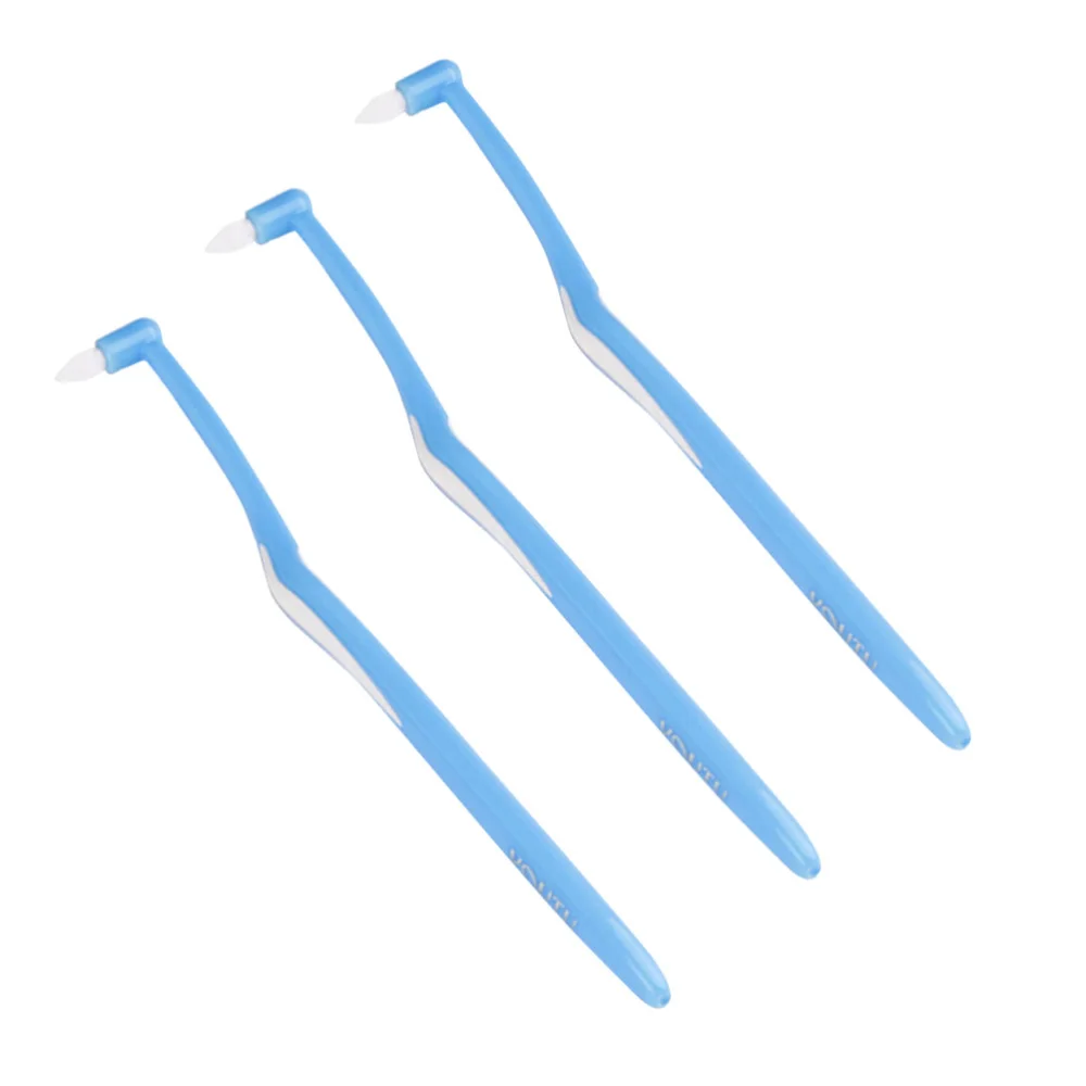 

3pcs Multi-purpose Interdental Brush Practical Orthodontic Toothbrush Special Hair Interdental Brush Small Head Wisdom Toot